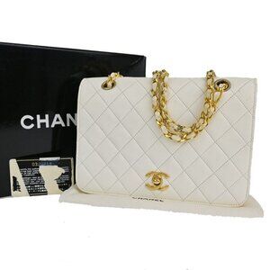 CHANEL CC Matelasse Full Flap Chain Shoulder Bag Leather WE GHW Vintage